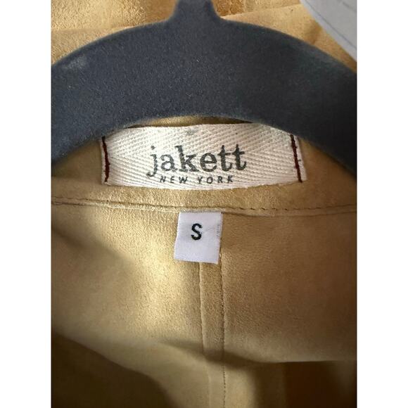 Jakett New York Jacket Women’s Small 100% Genuine Leather Button Tan Shacket - Picture 4 of 6